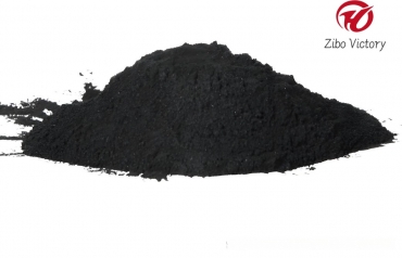 Powdered activated carbon for painting
