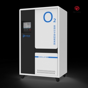 Oxygen generator for medical purposes